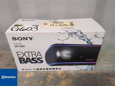 Sony SRS-XB41 Wireless Speaker - Qty 1 - Michener Allen Auctioneering Ltd