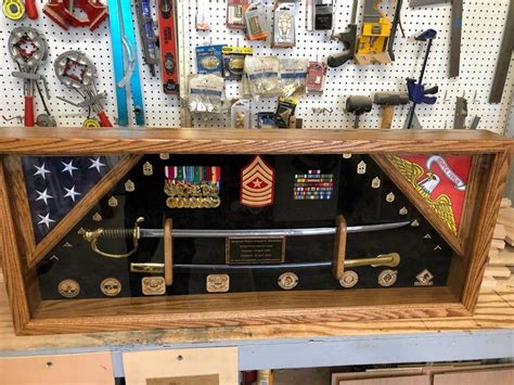 Military Sword Shadow box Display Case LOCAL Pick Up ONLY | Etsy in ...