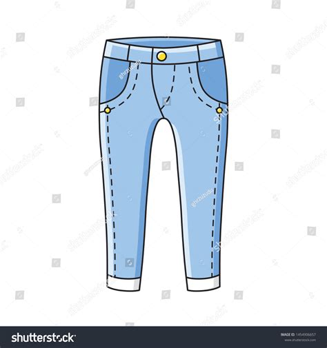 Jeans Pants Isolated Cartoon Vector Stock Vector (Royalty Free ...