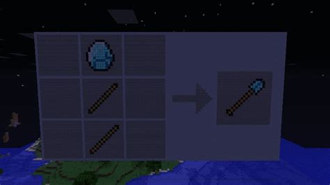 How to Craft a Diamond Shovel Minecraft Project