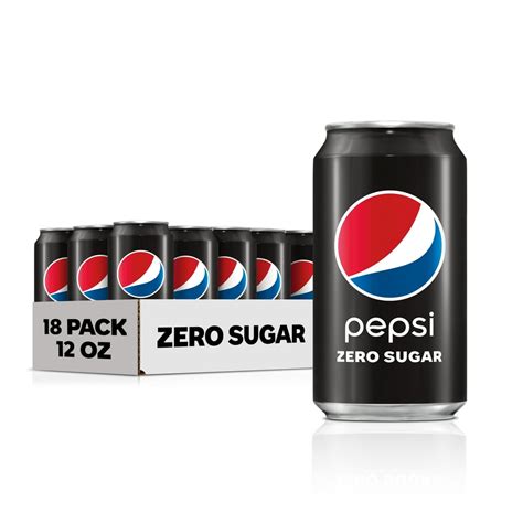 (18 Cans) Pepsi Zero Sugar, 12 fl oz - Walmart.com - Walmart.com