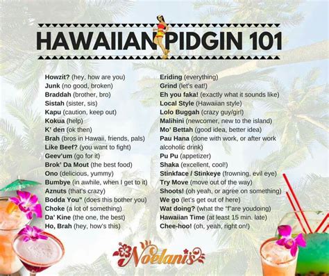 Popular Hawaiian Words And Phrases