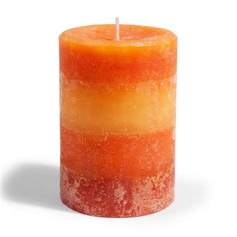 Candela Cilindrica arancione (With images) | Orange candle, Cylinder ...