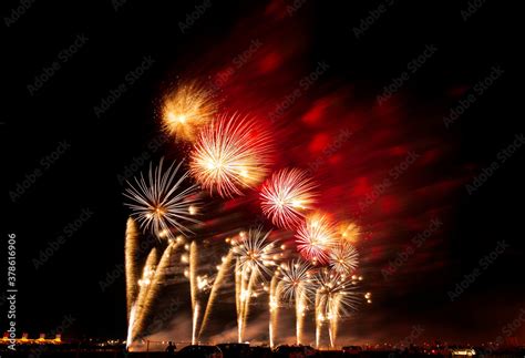 Bahrain National Day fireworks Stock Photo | Adobe Stock