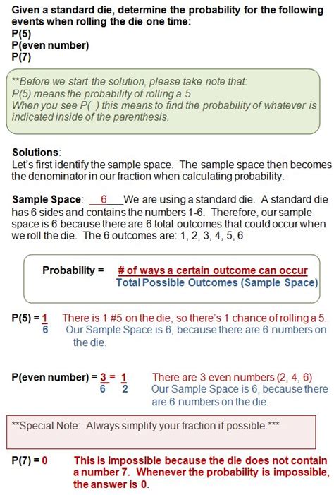 Examples of Probability - Simple Events | Simple probability ...