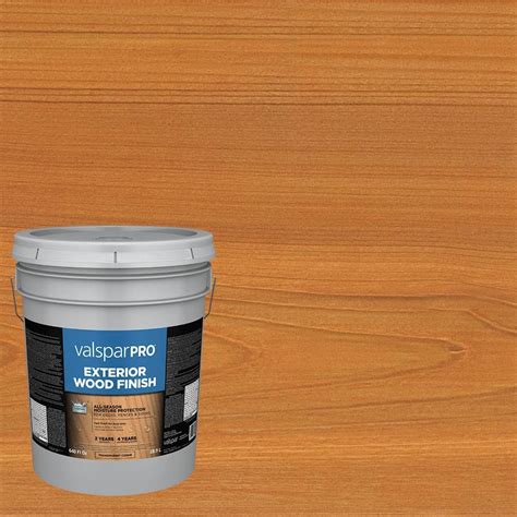 Valspar PRO Pre-Tinted Cedar Transparent Exterior Stain (Actual Net ...