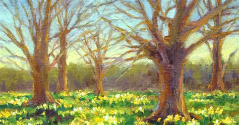 Kim Stenberg's Painting Journal: "English Daffodil Fields" (oil on ...