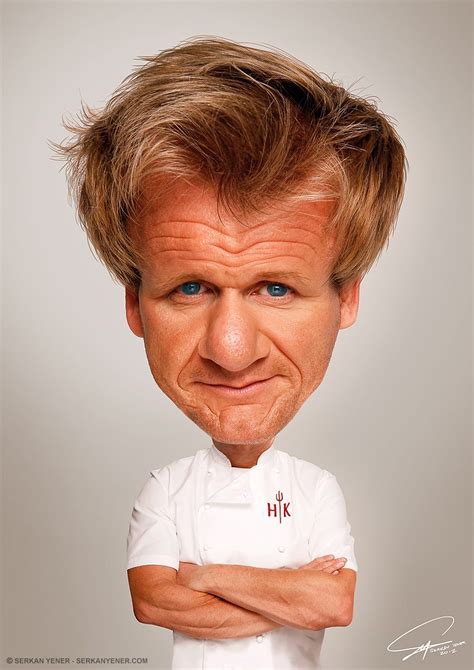 Caricature of Chef Ramsy | Photo Caricature of Gordon Ramsay | Caras famosas, Caricaturas de ...