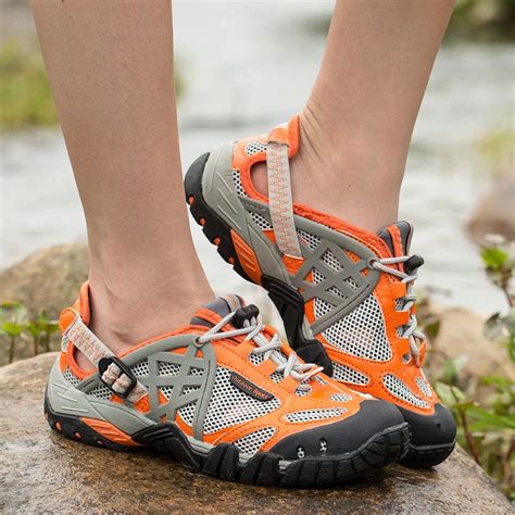 Women Sports Shoes Breathable Quick dry Shoes Woman Upstream Outdoor Climbing Hiking Shoes Slip ...