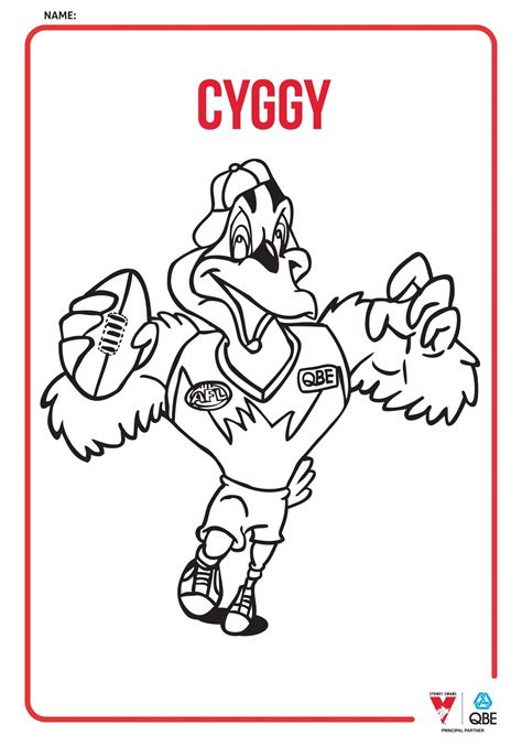 Afl Coloring Pages