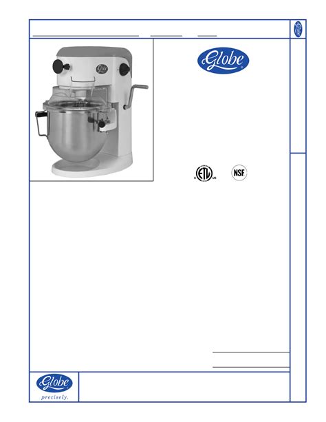 User manual Globe SP5 (English - 2 pages)