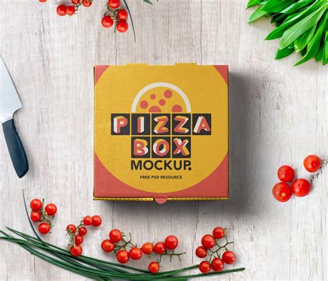 Pizza Box Mockup - Mockup World