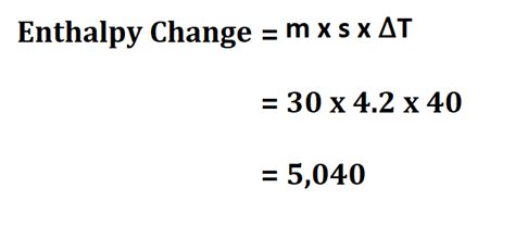 Standard Enthalpy Change Equation