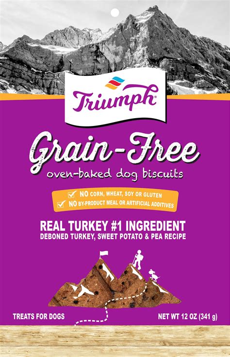 Triumph Pet Industries-Triumph Grain Free Dog Biscuits- Turk/s.pot/pea 12 Oz | Grain free dog ...