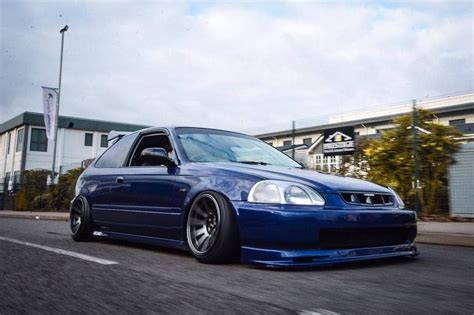 Slammed Honda Civic EK5 hatchback on Coliovers and XXR Rims # ...