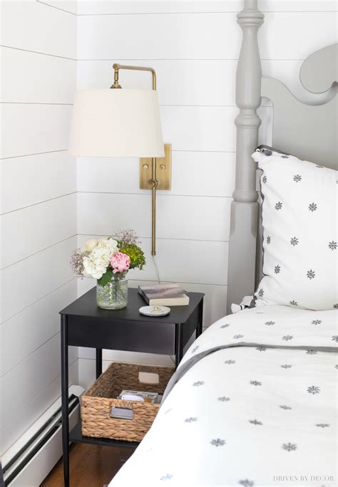 Favorite Narrow Nightstands for Small Space Bedrooms! - Driven by Decor