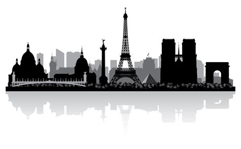 Paris Skyline Silhouette Royalty-free - cityscape png download - 1785* ...