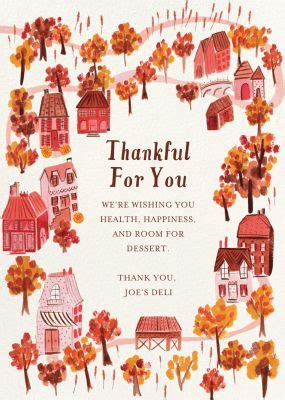 Business Thanksgiving Cards | Send online instantly | RSVP tracking