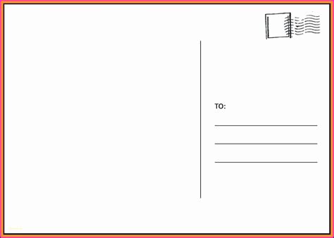 Free Blank Postcard Template For Word - Toptemplate.my.id