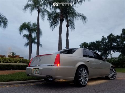 2007 Cadillac DTS Wheel Offset Tucked Stock | 741340 | Custom Offsets