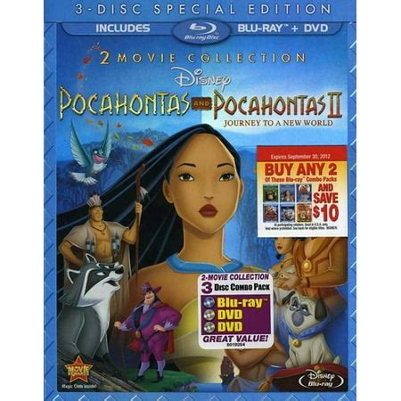 Pocahontas & Pocahontas II: Journey to a New Wolrd (Blu-ray + DVD ...