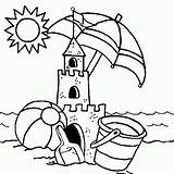 Sandcastles Coloring Pages sketch template