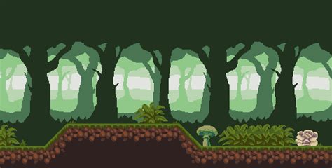 ArtStation - Pixel Art - Forest by Sven Thole