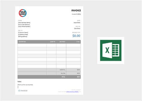 Download Free Invoice Templates For Word, Excel, & Canva