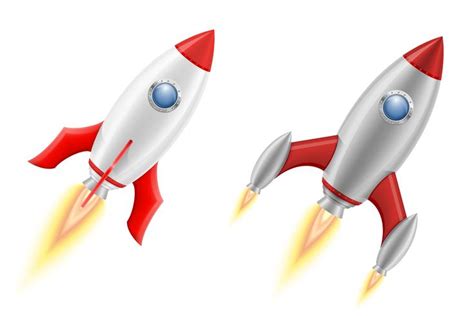 space rocket retro spaceship vector illustration 494632 Vector Art at Vecteezy