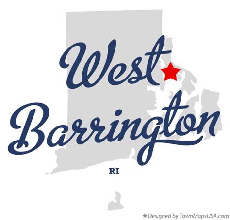 Map of West Barrington, RI, Rhode Island