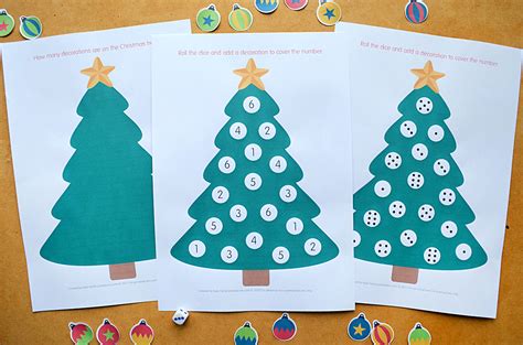 Christmas Tree Math Game - Free Printable - Picklebums