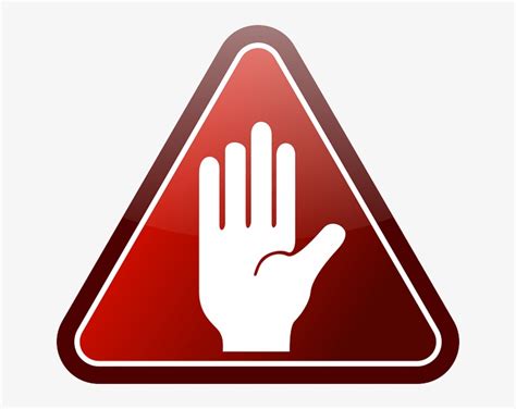 Warning - Stop Hand Sign Clip Art PNG Image | Transparent PNG Free Download on SeekPNG