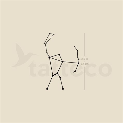 Orion Constellation Temporary Tattoo - Set of 3 – Tatteco