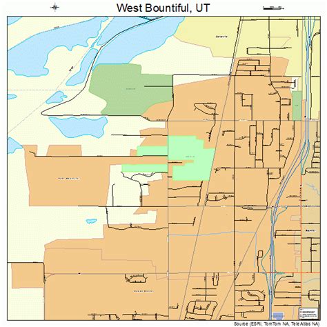 West Bountiful Utah Street Map 4982840