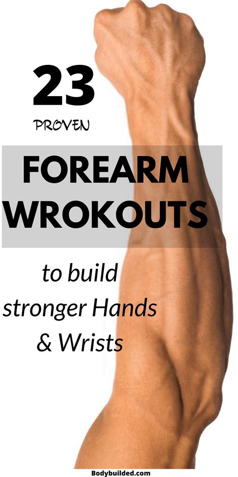 How to get bigger forearms wrists 21 best forearm exercises – Artofit