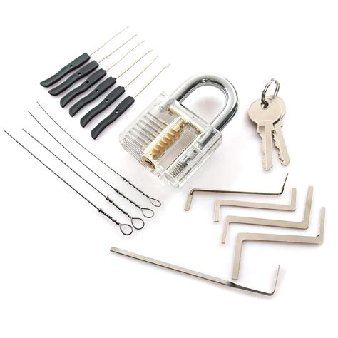 Locksmith Tools Kit Set Transparent Lock 5pcs Locksmith Wrench Tools ...