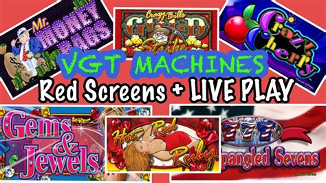 VGT Slot Machines LIVE PLAY Red Screens - YouTube