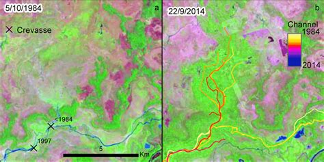 Change in vegetation cover from savannah (reddish) to forest (green ...