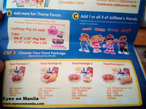 Jollibee Menu Kids