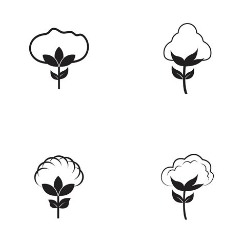 Cotton Logo Template vector symbol nature 6417191 Vector Art at Vecteezy