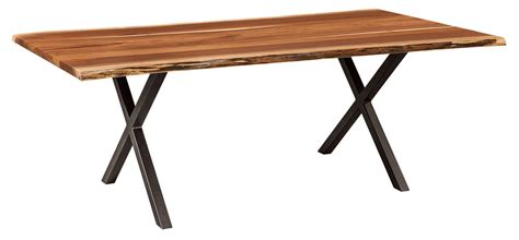 Xavier or Lifestyle Live Edge Dining Table / Two types of base | Kvadro Furniture