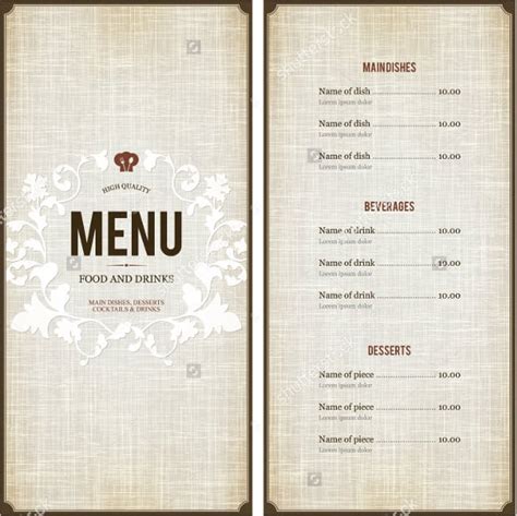Menu Design - 38+ Free Templates in PSD, EPS Documents Download!