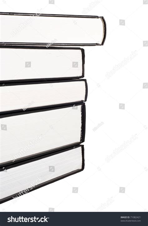 Stack Of Books, Side View, Isolated On A White Background Stock Photo 71082421 : Shutterstock