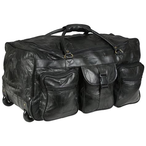 Leather Rolling Duffel Bag | IUCN Water