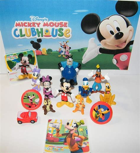 Mickey Mouse Clubhouse Deluxe Figure Set of 10 with 2 Stickers and 2 ...