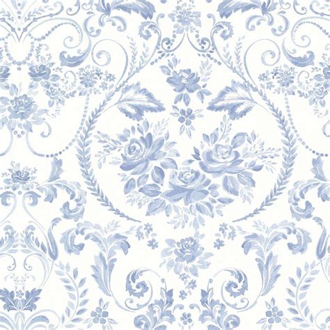 Blue Floral Victorian Wallpapers on WallpaperDog