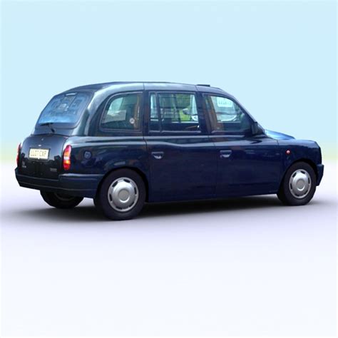 2007 london taxi cab 3d model