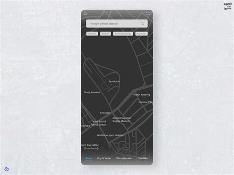 Minimal Map Ui Design by Mehmet Can Ozgumus on Dribbble