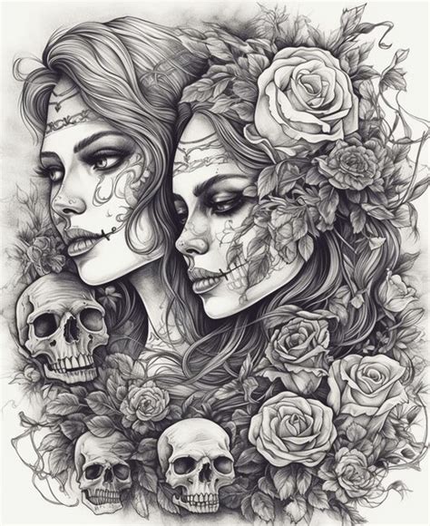 Premium AI Image | Day of the dead art