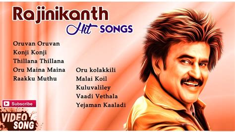 Rajinikanth Hit Songs | Video Jukebox | Best of Rajinikanth Songs ...